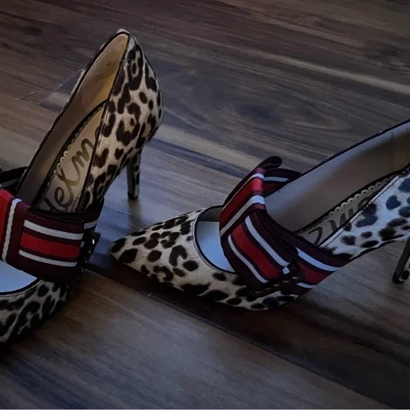 Sam Edelmam G0136l1250, Sand Leopard, Sz 6.5 Italy Couture Style New - Picture 8 of 13